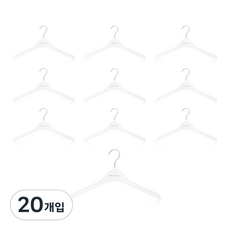 MAINETTI 塑膠女用夾克衣架 LJ38, 白色, 20個