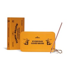 Collins Fluffy Pillow 線香 70入 + 香插 2入組, 檀香