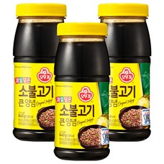 OTTOGI 不倒翁 大容量烤牛肉調味醬, 840g, 3罐