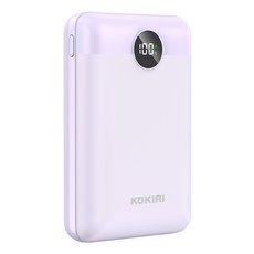 코끼리 LCD 잔량표시 PD 고속충전 22.5W 대용량 보조배터리 20000mAh, KPB-RM20P1A2, 퍼플