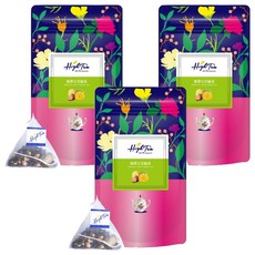 High Tea 伂橙 熱帶天堂綠茶 (3g x 3袋) - 德國進口花果茶 台灣綠茶 三角立體茶包, 12包