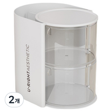 KODACHIEF 데스크정리함 35타입 10 x 12.4 x 13.4 cm, 화이트, 2개