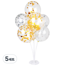파티쇼 풍선꽂이장식세트70cm 컨페티, 2번, 5세트