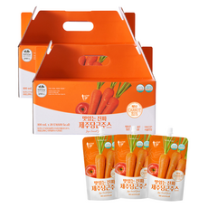 유기농마루 국내산 맛있는 진짜 제주당근주스 20p, 2L, 2박스