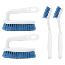 CLEAN i 縫隙刷 + 磁磚地板刷, 藍色 + 白色, 2套