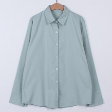 빼빼 여성용 베이직 데일리 셔츠남방