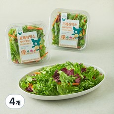 피그인더가든 프레쉬믹스 베이직샐러드, 65g, 4개