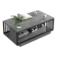 仿大理石紋茶几 灰色 100 x 48 x 40cm