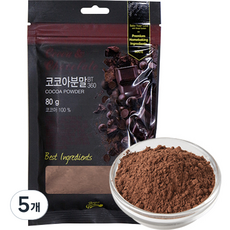 Bread Garden 袋裝可可粉, 80g, 1包, 5包