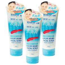Roudye 柔蝶 雙效去角質美白洗面乳 軟管, 200ml, 3條