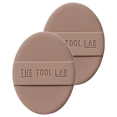 THE TOOL LAB 持久水潤彈力粉撲 (加厚款), 2個, 摩卡