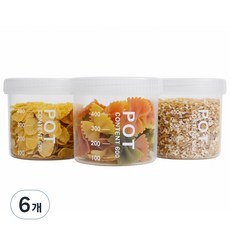 DailyPick 五穀雜糧透明圓形密封罐 600ml, 單品, 6個