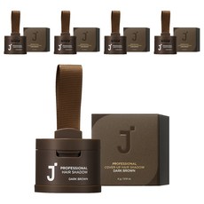 J'SOOP 專業遮色髮粉 4g, 深棕色, 5個