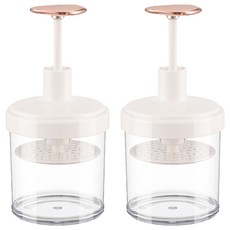 FaSoLa 洗面乳快速打泡器 FA-YL-053 白色 2入組｜綿密泡沫 深層清潔 溫和呵護, 2組