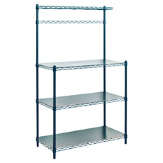 dayneeds 日需百備 輕型烤漆微波爐架 含木紋板及ㄇ網, 3層, 黑色