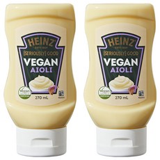 HEINZ 亨氏 純素蒜泥蛋黃醬, 2個, 270ml