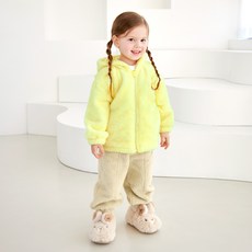 兒童柔軟附耳刷毛外套