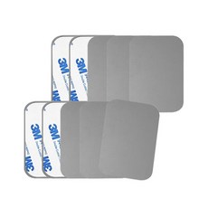 어반카 휴대폰 마그네틱 자석 스틸패치 사각 65 x 45 mm 10p, 1개, Silver 1개, Silver