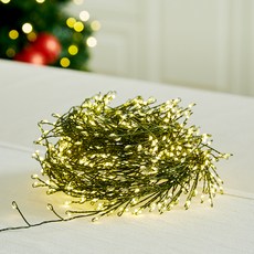 600顆LED燈串USB線, 1個, 綠色（電線)、暖白色（照明)