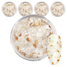 네일스케치 팝핑캔디 네일 글리터, 골드, 5개