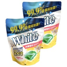 白帥帥 洗衣球 鈴蘭雪松, 2個, 25個裝