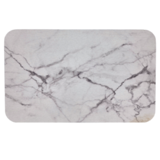 收納王妃 大理石紋珪藻土地墊 60 x 39 x 0.9cm, 大理石 白色, 1個