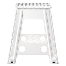 코멧 홈 휴대용 폴딩 체어 XL 사이즈, 화이트, 1개