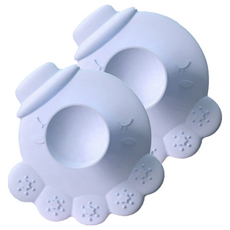 章魚矽膠淋浴刷, 藍色, 2個