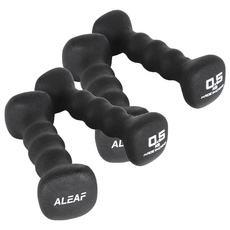 아리프 네오프렌 사각 아령 블랙, 0.5kg, 4개