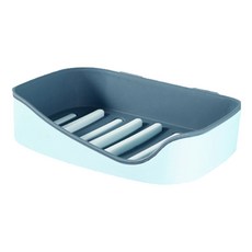 壁掛式斜開口 雙層設計, 藍色, 2個