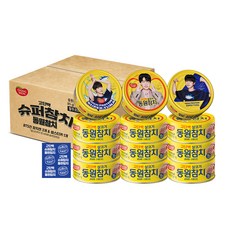 Dongwon 東遠 Tuna BTS Jin聯名Light Standard鮪魚罐頭 12入 封面隨機出貨+裝飾貼紙組, 1020g, 1組