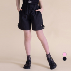 ILoveJ 女童涼感透氣Cubi開衩化纖四分褲