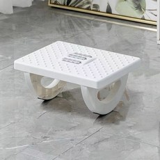 순잠 발이 편안한 발판 쉐이크 풋스툴, 화이트