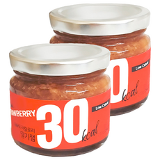 잼홀릭 저칼로리 콩포트 딸기잼, 200g, 2개