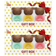 엔비베베 어린이 매니큐어 3종 선물세트, 퍼니핑크 + 퍼니민트 + 비비드옐로우, 2개