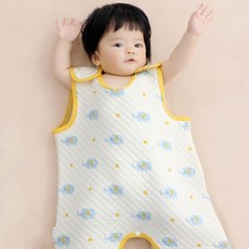 MK 兒童鑽石圖案絎縫長版睡眠背心