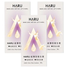 HARU 含春 Ultra Thin 極潤超薄柔型衛生套, 10個, 3盒