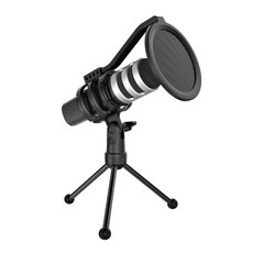 마타스튜디오 방송용 녹음용 USB 스탠드 콘덴서 마이크, C10, 블랙