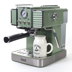 boral The Chef 義式咖啡機, 翡翠綠, BR-CM1350G