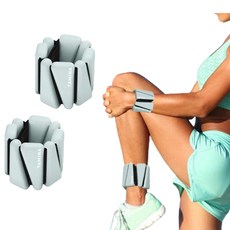 TAMINA 優質手腕腳腕加重帶 2入, 灰色, 500g