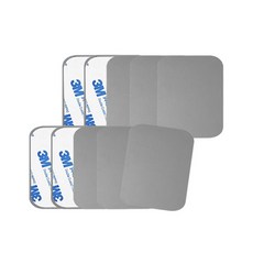 어반카 휴대폰 마그네틱 자석 스틸패치 사각 45 x 35 mm, 10개, 실버