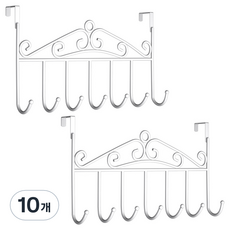Ohmadang 經典門後掛衣架, 白色, 10個