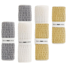 夏巴斯 每日用柔軟豐盈泡泡沐浴巾, 灰色, 白色, 米色, 3入, 2組