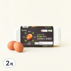 유정마을 국내산 NON GMO 유기농 사료 먹인 자연방사 유정란 520g, 10구, 2개