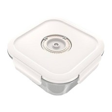拍平方 食品真空保鮮盒 玻璃 800ml 15.2x15.2x6cm, 1個, 1個