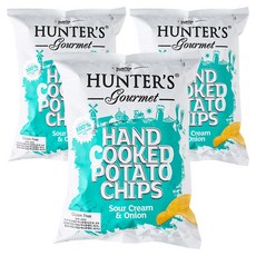 HUNTER'S Gourmet 獵人酸奶油洋蔥口味薯片, 3個, 125g
