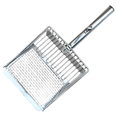 Nice u 毛樂趣 不鏽鋼二段式貓砂鏟, 尺寸: 27.5 x 13 x 4.5 公分, 不鏽鋼, 27.5 x 13cm, 1個