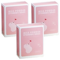 ROYALLIN 蘿林嚴選 攜帶式奶粉分裝袋 13 x 11 x 5cm 4g 30個, 粉色, 3盒