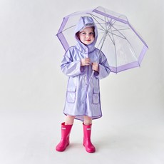 WALTONKIDS 兒童彩虹亮面雨衣
