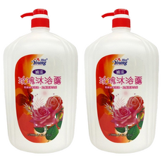 Han Young 涵漾 玫瑰沐浴露 極緻綿密泡沫 肌膚潤澤水感, 2L, 2瓶